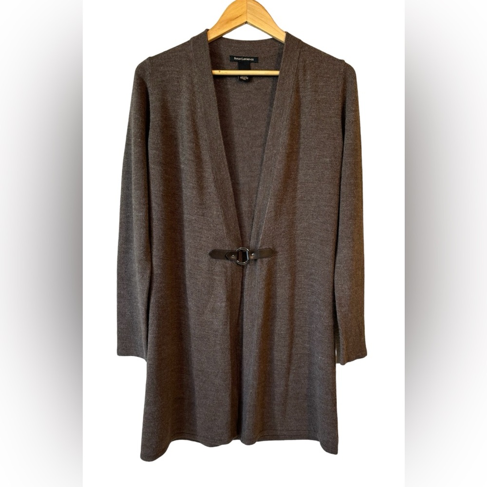 Susan Lawrence Duster Long Sleeve Womens size Medium Cardigan